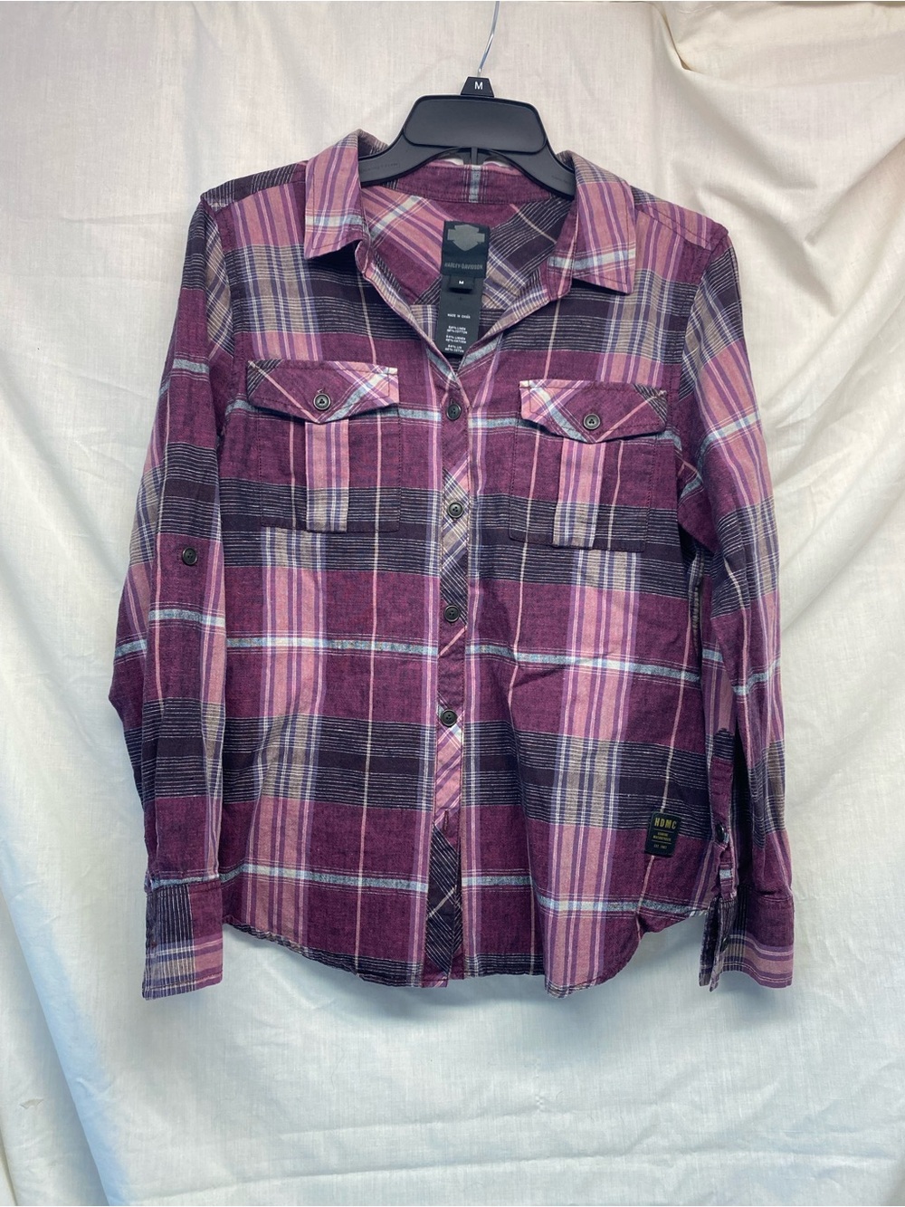 Harley-Davidson Black Label Women’s Plaid Shirt - Size Medium, gently used